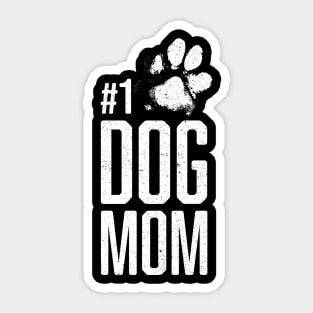 #1 Dog Mom - Number One Dog Lover Gift Sticker